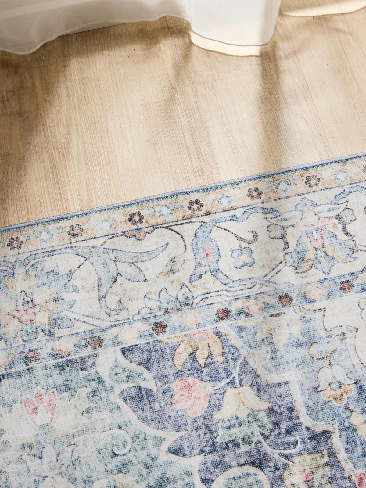 VINTAGE-TEPPICH George waschbar 200x300 cm - Blau, Kunststoff (200/300cm) - benuta