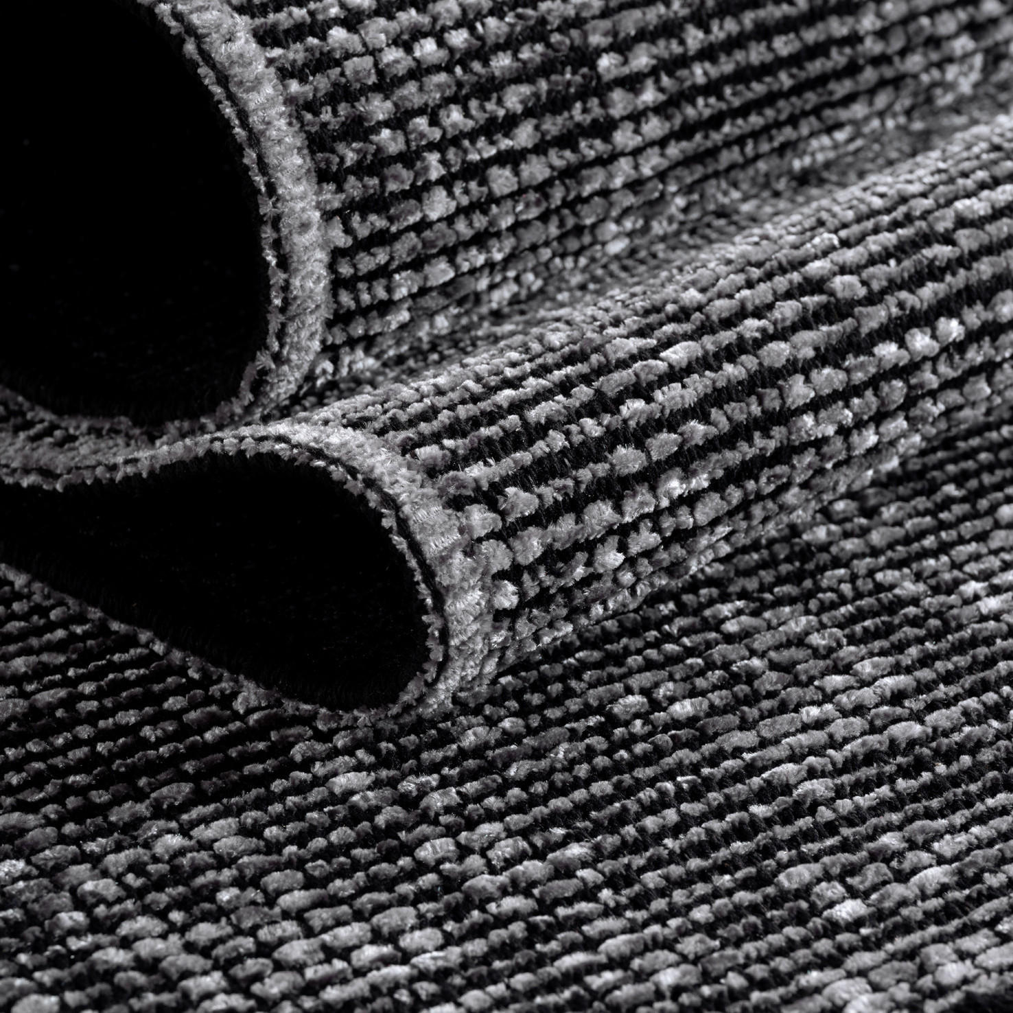 Thumbnail - Kadima Design Teppich, Grau, Textil, Uni, Rechteckig, 80x150 cm, in verschiedenen Größen erhältlich, Teppiche & Böden, T...