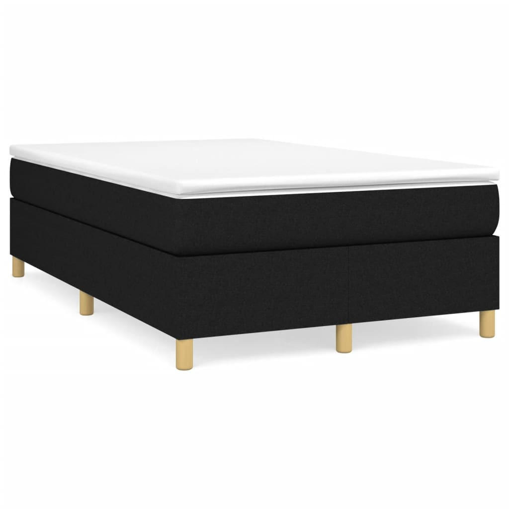 POLSTERBETT Raber 120/203 cm - Schwarz, Holzwerkstoff (120/200cm) - Nettlife