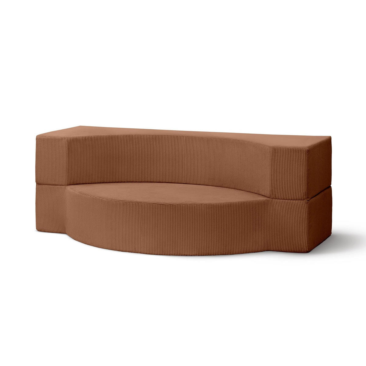 SOFA Lunaria Braun - Braun, Textil (200/70/100cm) - Pillovely