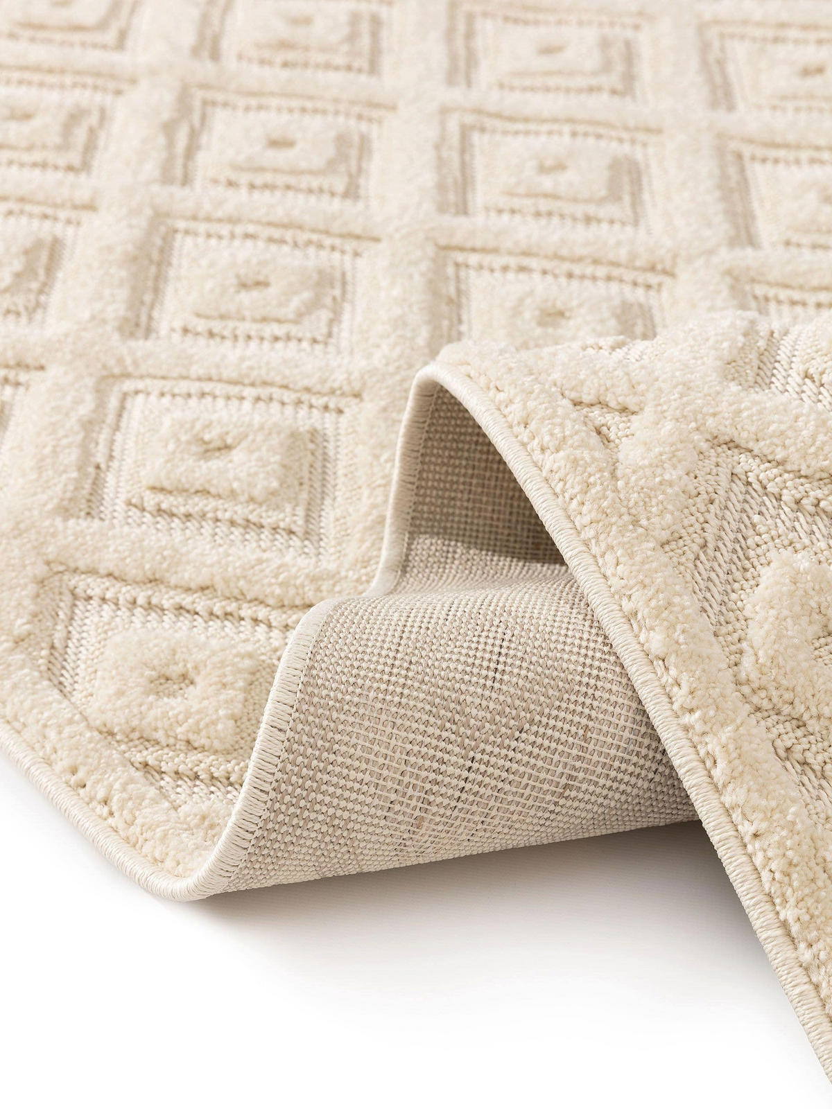 TEPPICH Leo Cream 200x290 cm - Creme, Kunststoff (200/290cm) - benuta