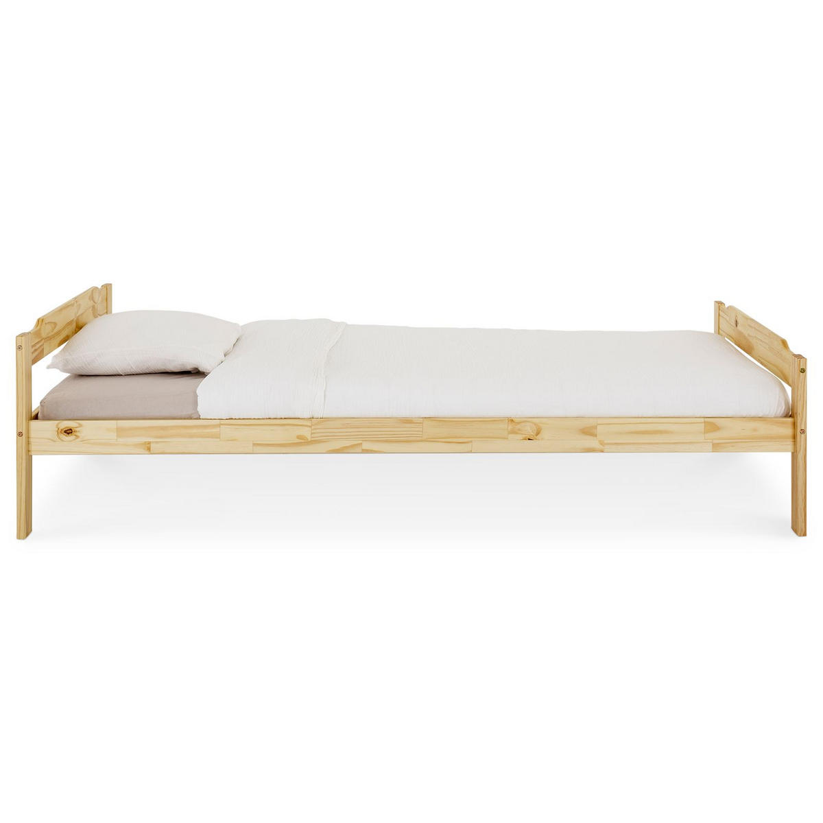 EINZELBETT MORITZ 90X200 CM - Naturfarben, Holz (90/200cm) - IDIMEX