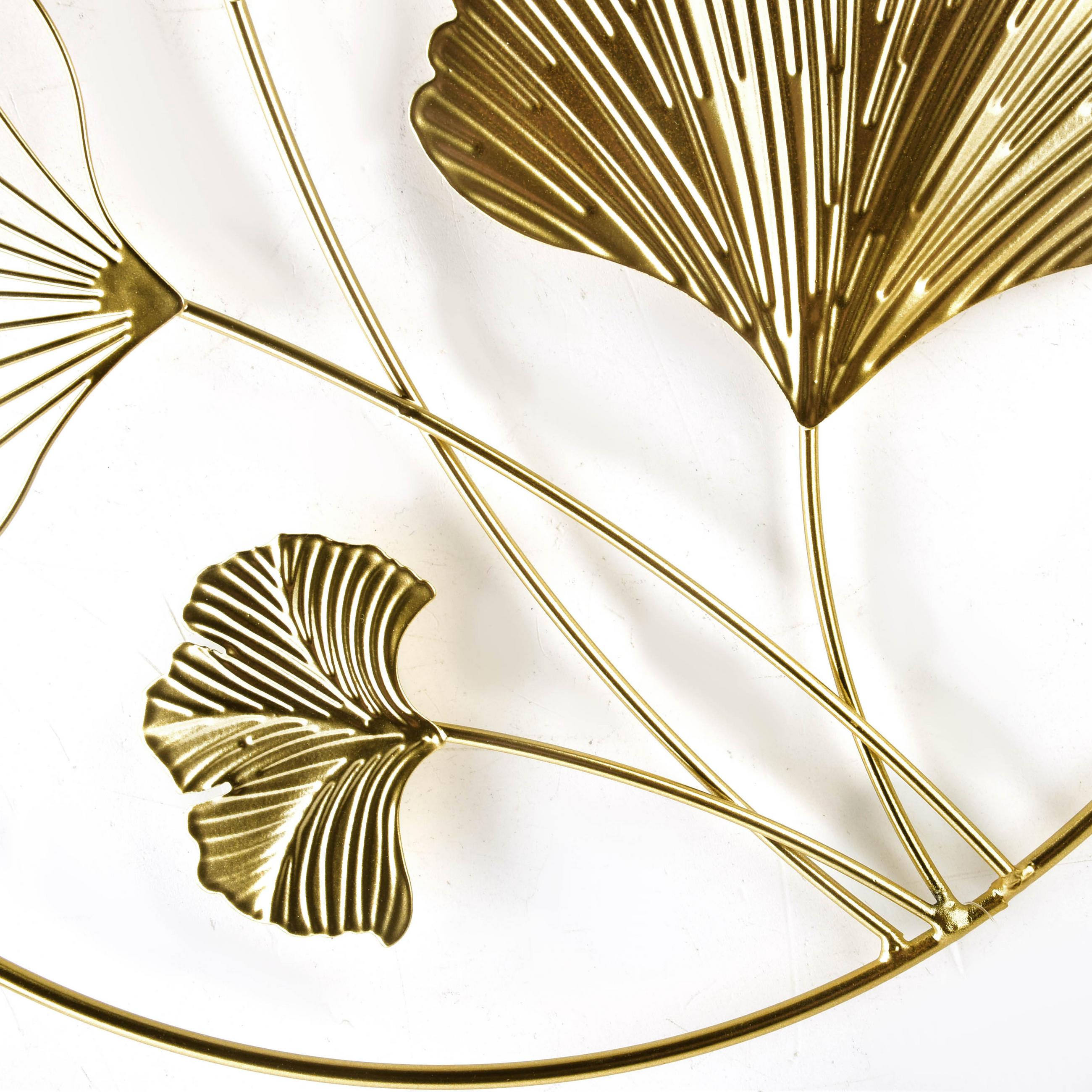 DEKOOBJEKT Tala Gingko Gold 32/32/2 cm Metall - Goldfarben, Metall (32/2/32cm) - Mondex