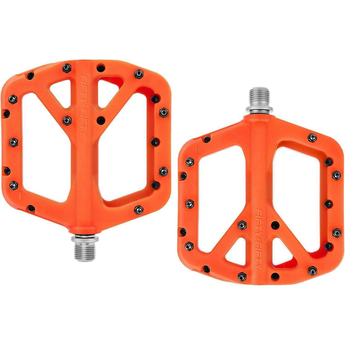 FAHRRADPEDALE Nylon Composite Orange - Orange, Kunststoff (10.4/1.5/10.6cm)