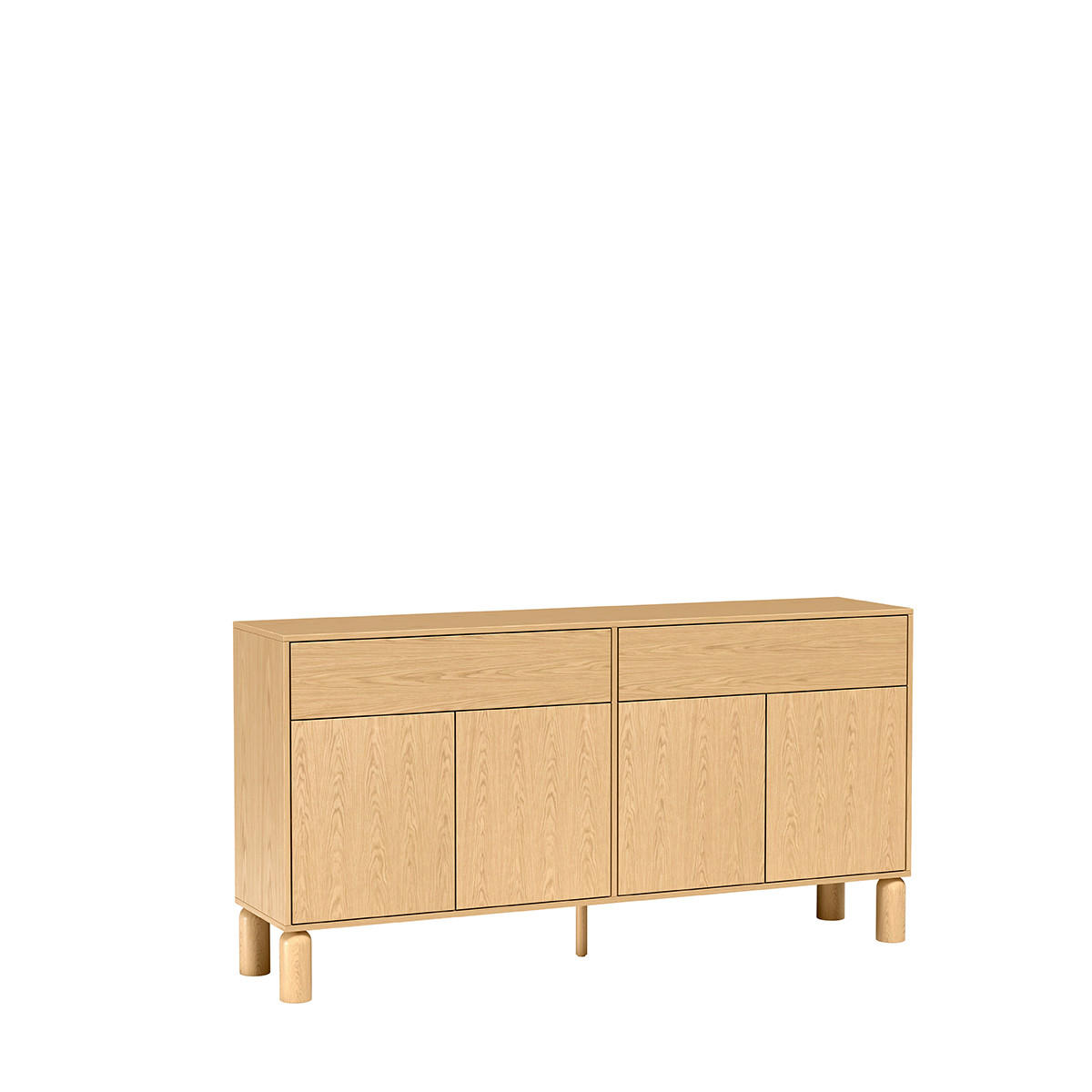 KOMMODE Sanden SN-1 Graphit - Graphitfarben, Holzwerkstoff (180/91.6/40.6cm)