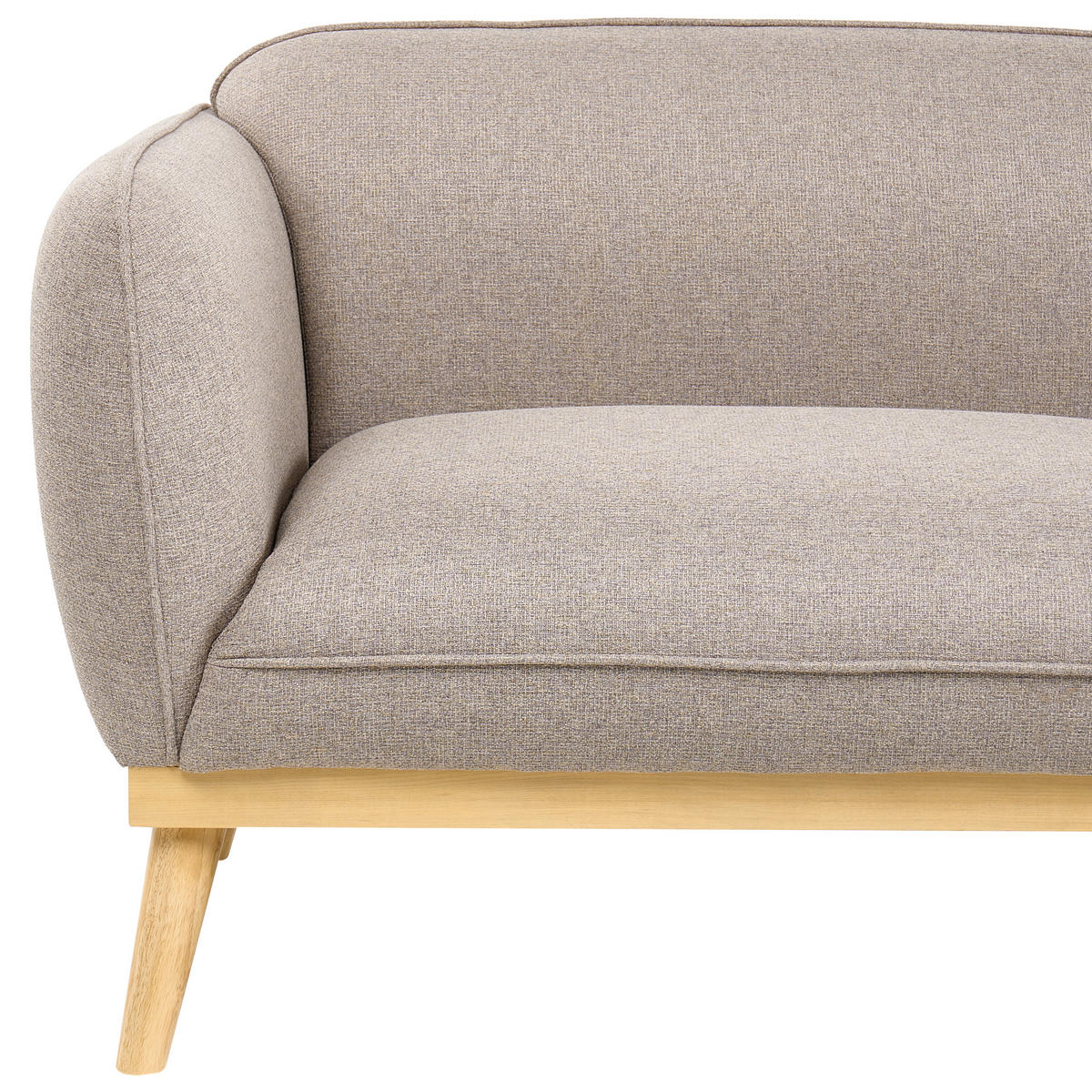 POHOVKA 3-místná Látka Světle hnědá Ljung - světle hnědá, textil (210/82/82cm) - Beliani