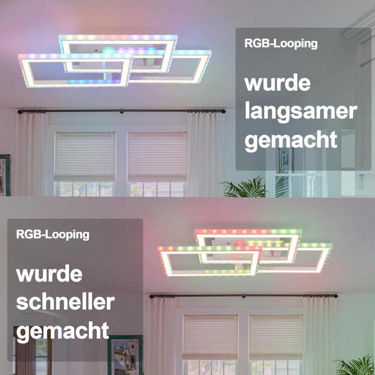 LED-DECKENLEUCHTE Lieselotte 54/34/9 cm - Weiß, Metall (54/34/9cm) - Nettlife