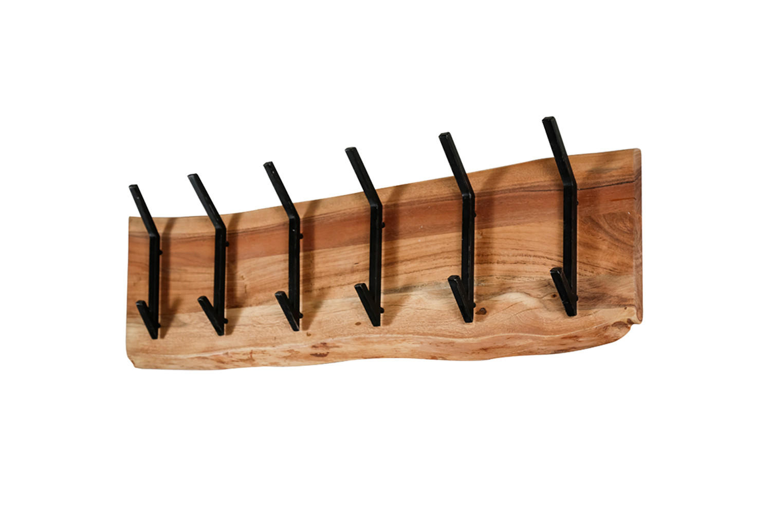 GARDEROBE NEREA Braun Akazie - Braun, Metall (100/30/12cm) - KAWOLA