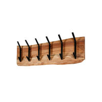 GARDEROBE NEREA Braun Akazie - Braun, Metall (100/30/12cm) - KAWOLA