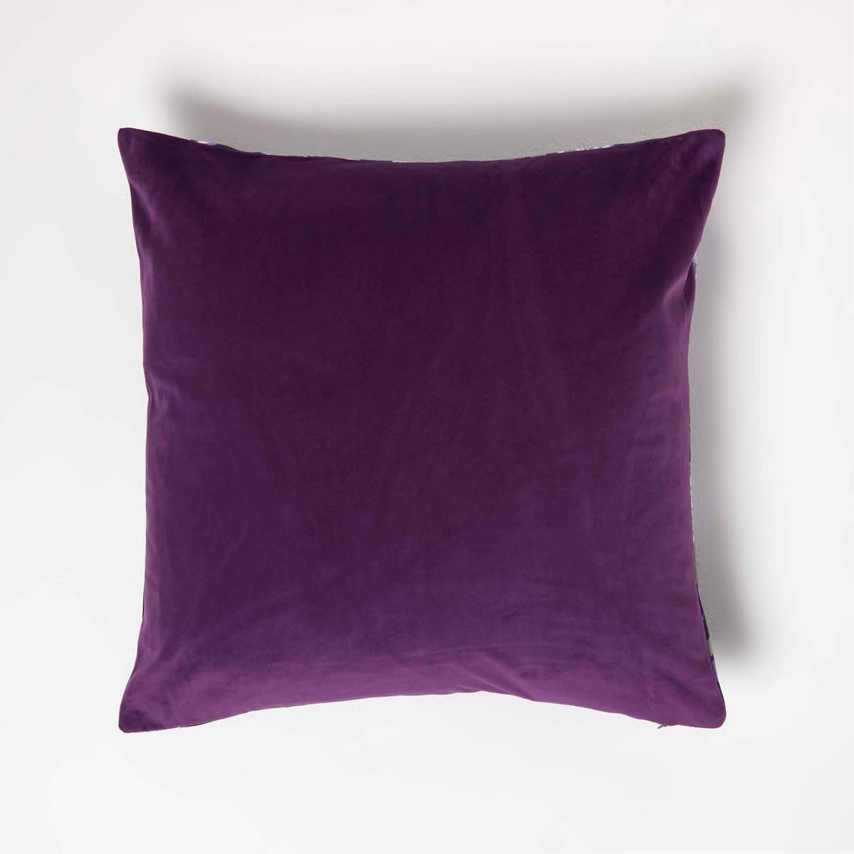 KISSENHÜLLE Samt 46/46 cm – Nächtlicher Garten - Multicolor, Textil (46/46cm) - Homescapes