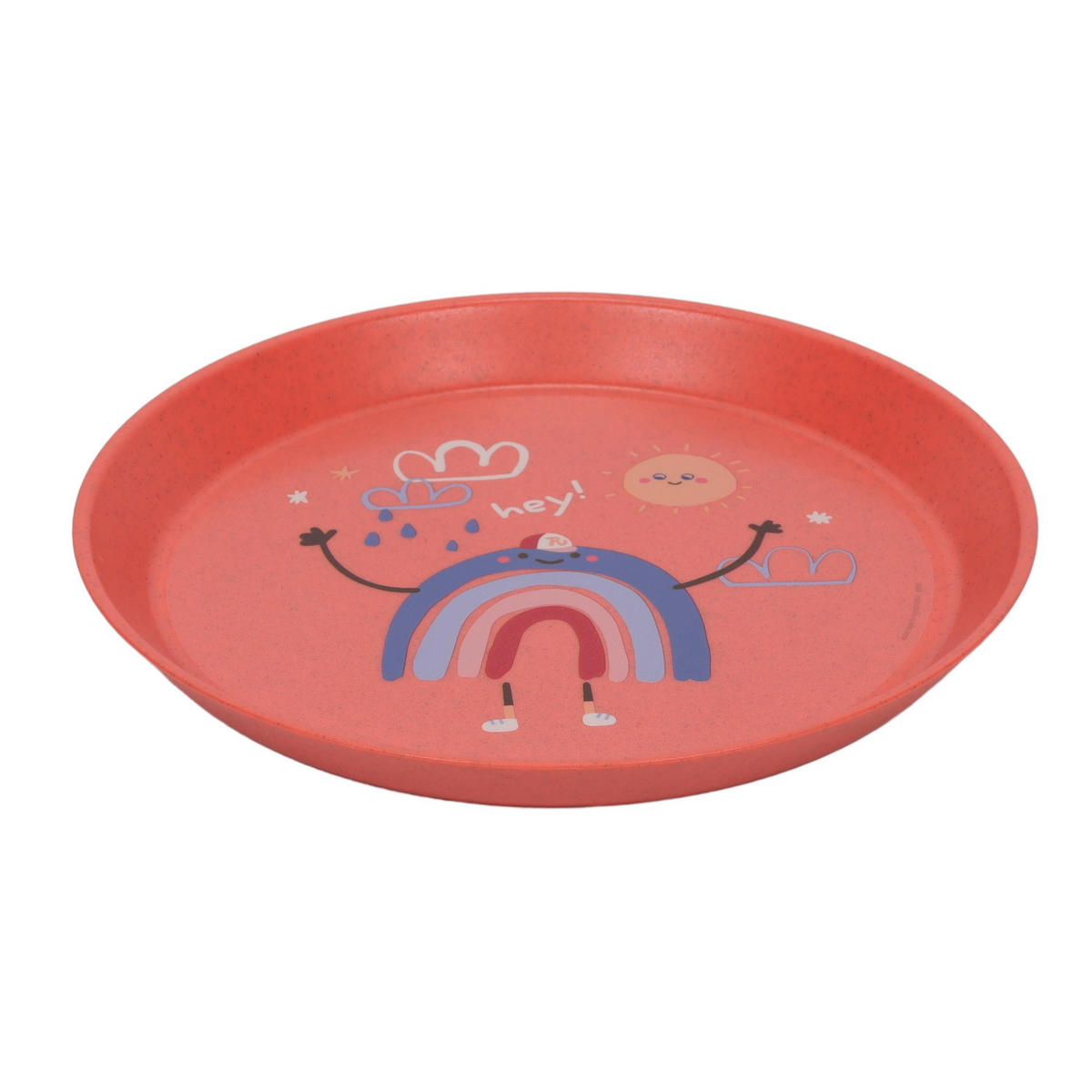 KINDERTELLER Dreams Organic red 20,5/20,5/2 cm - Rot, Kunststoff (20.5/2/20.5cm) - KOZIOL