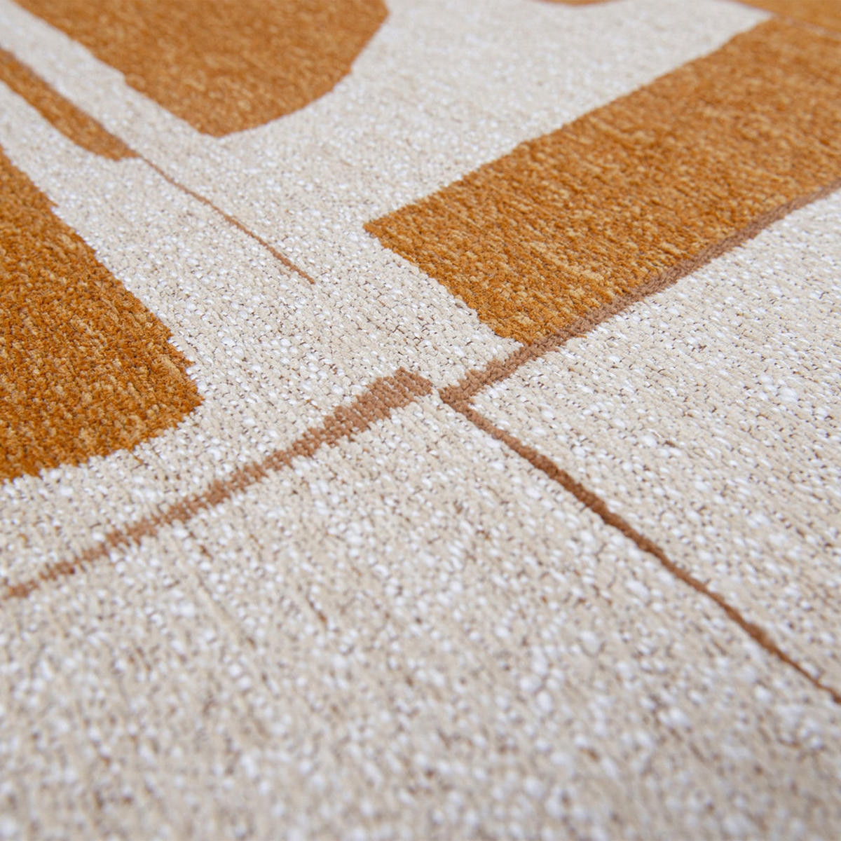 TEPPICH Curry Craft 140/140 cm - Gelb, Textil (140/140cm) - Louis De Poortere