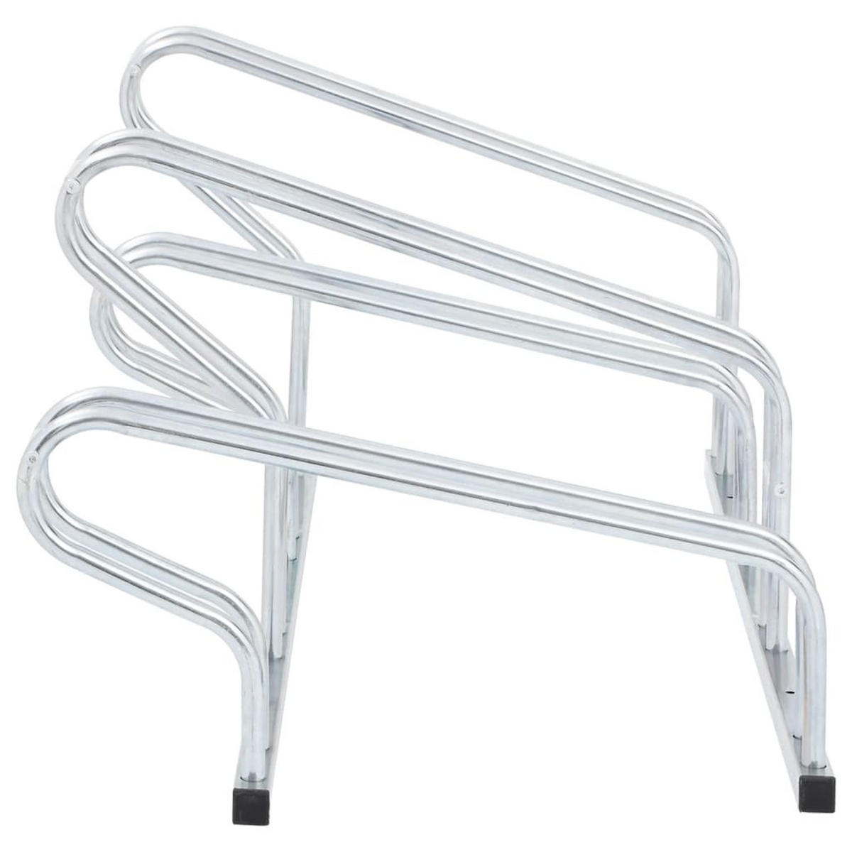 FAHRRADSTÄNDER Für 4 Fahrräder Freistehend Verzinkter Stahl - Silberfarben, Metall (41/42/103.5cm) - vidaXL