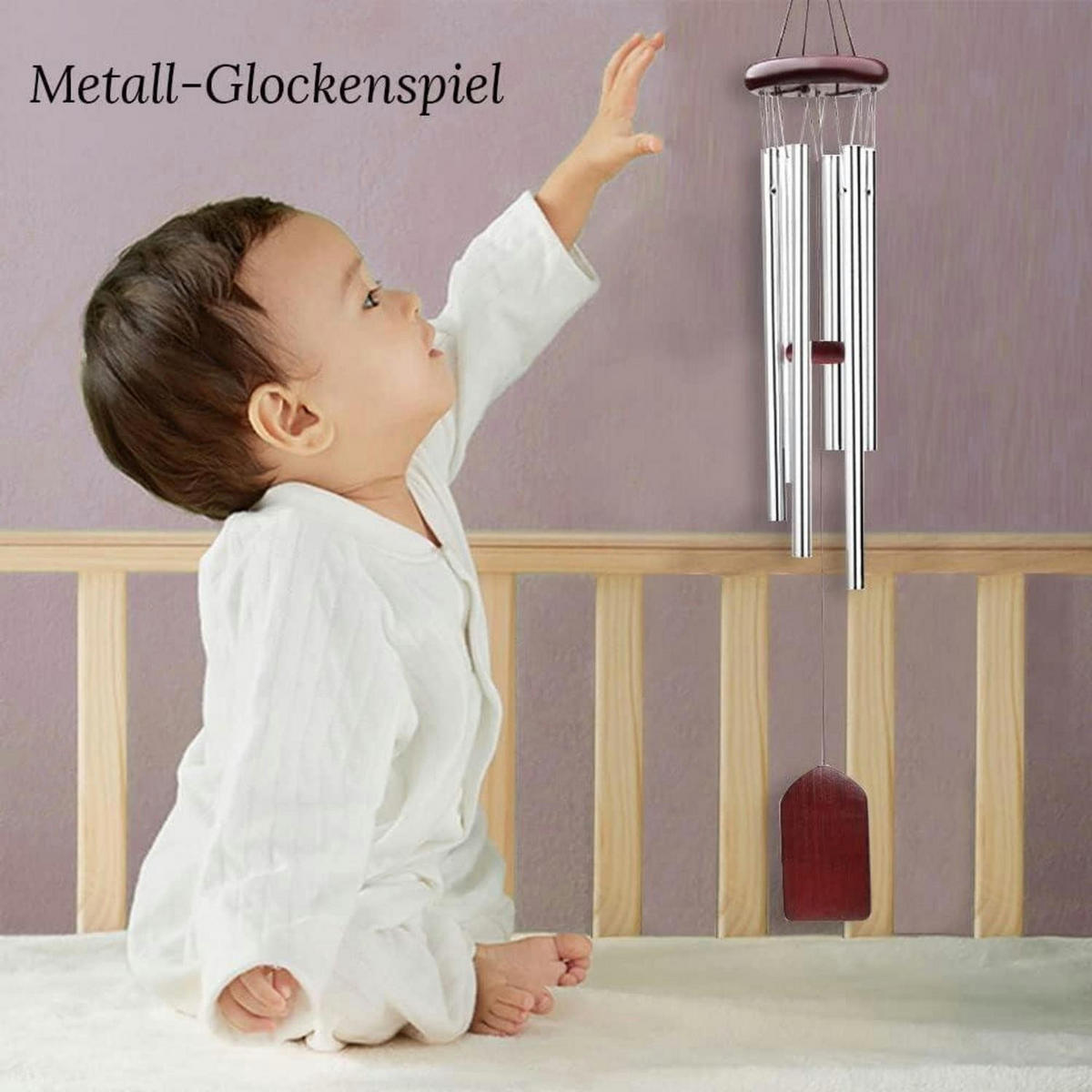 WINDSPIEL Aluminiumlegierung 65 cm Rotbraun - Braun, Metall (8.5/8.5/65cm)