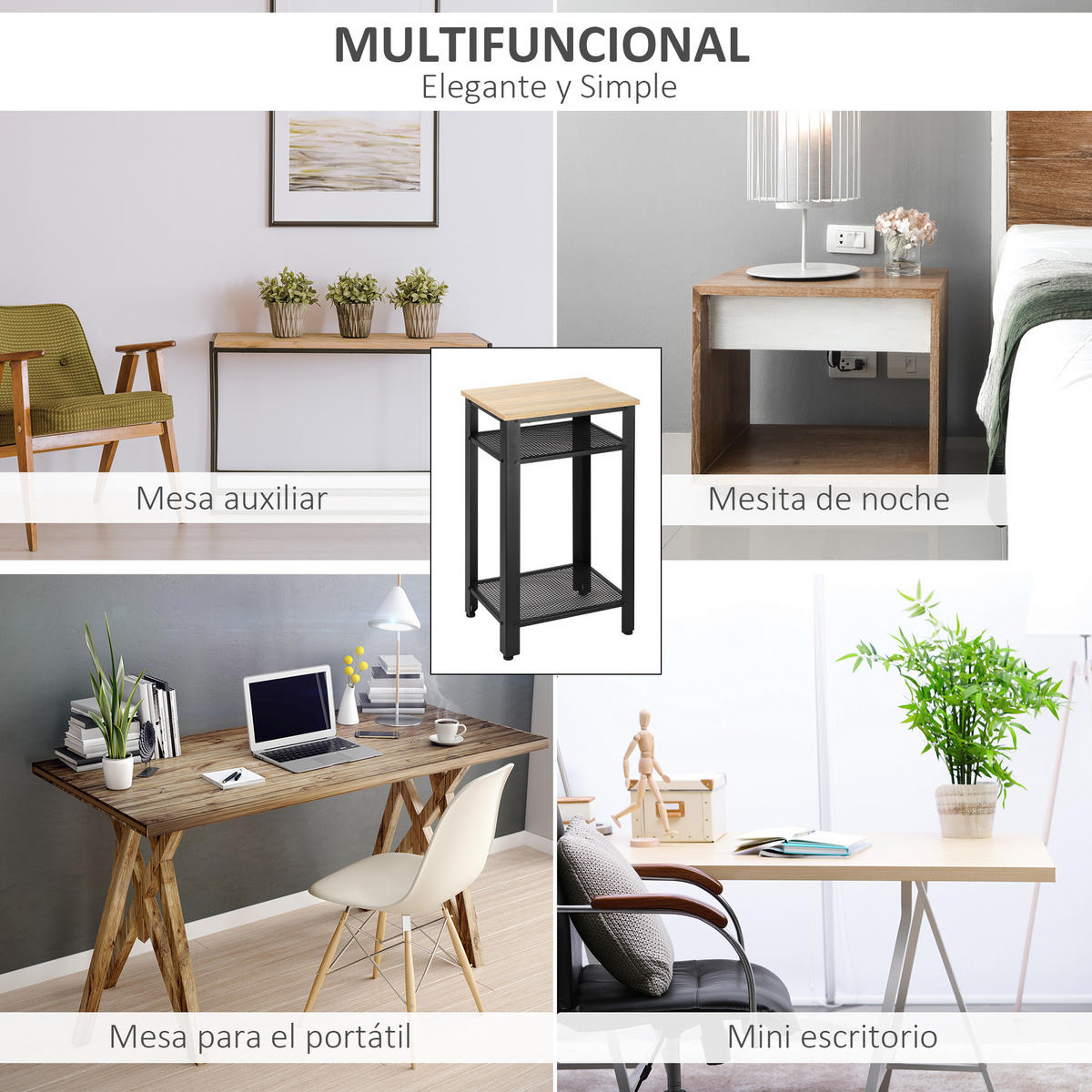 BEISTELLTISCH Beige 1 Stück - Beige, Metall (45/35/75cm) - GiPP