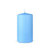 STUMPENKERZEN Ø7cm Hellblau Ø7cm x 12cm - Hellblau, Naturmaterialien (7/12cm) - HS Candle
