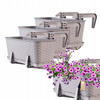 BALKONKASTEN mit Griffen, Beige, 40 cm, 3 Stk. - Beige, Kunststoff (17/40cm) - KADAX