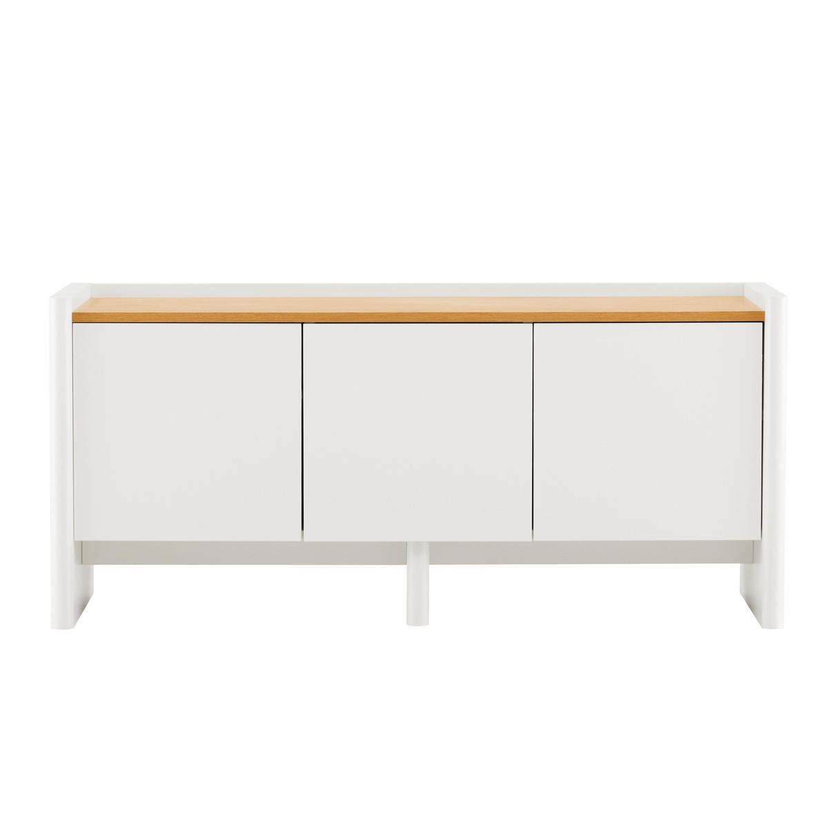 TV-SCHRANK 120 cm, Weiß - Weiß, Holz (40/55/120cm) - Oviala