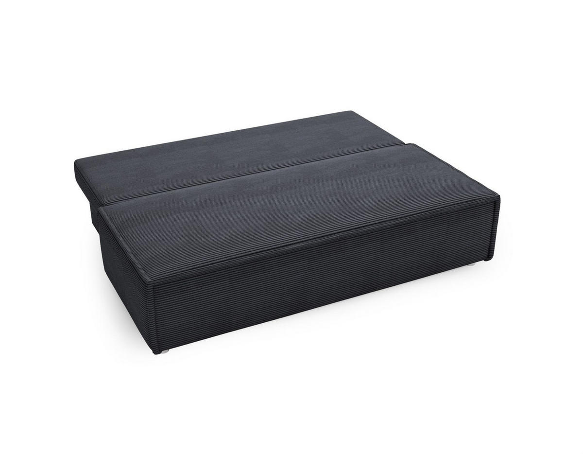 SCHLAFSOFA Amanda In Zoom - Hellgrau, Holzwerkstoff/Textil (200/89/100cm) - Fun Möbel