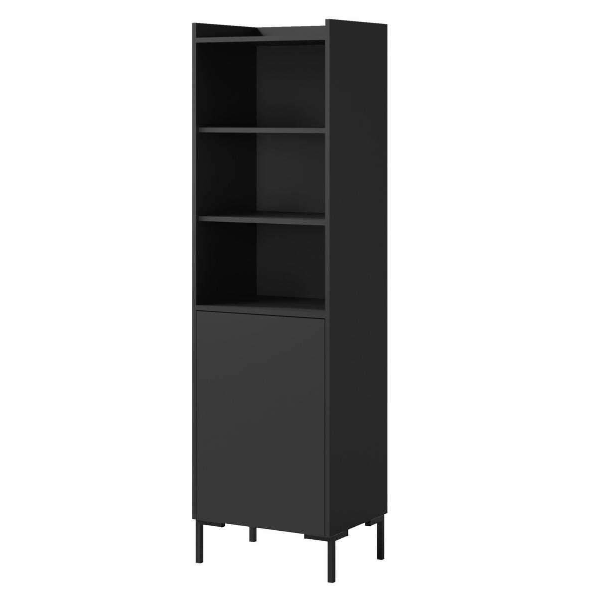 REGAL Liam 50 Schwarz - Schwarz, Holzwerkstoff/Metall (52/180/41cm) - mzm24