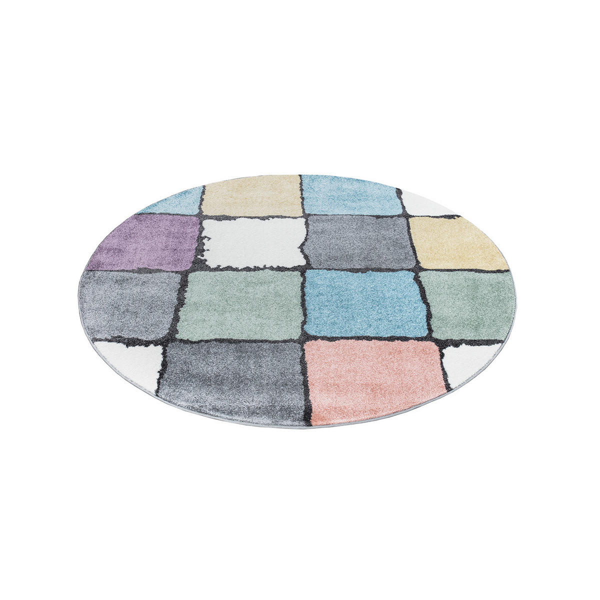 JUGEND-TEPPICH Young 919 Multi 160 cm Rund - Multicolor, Textil (160/160cm) - carpet city