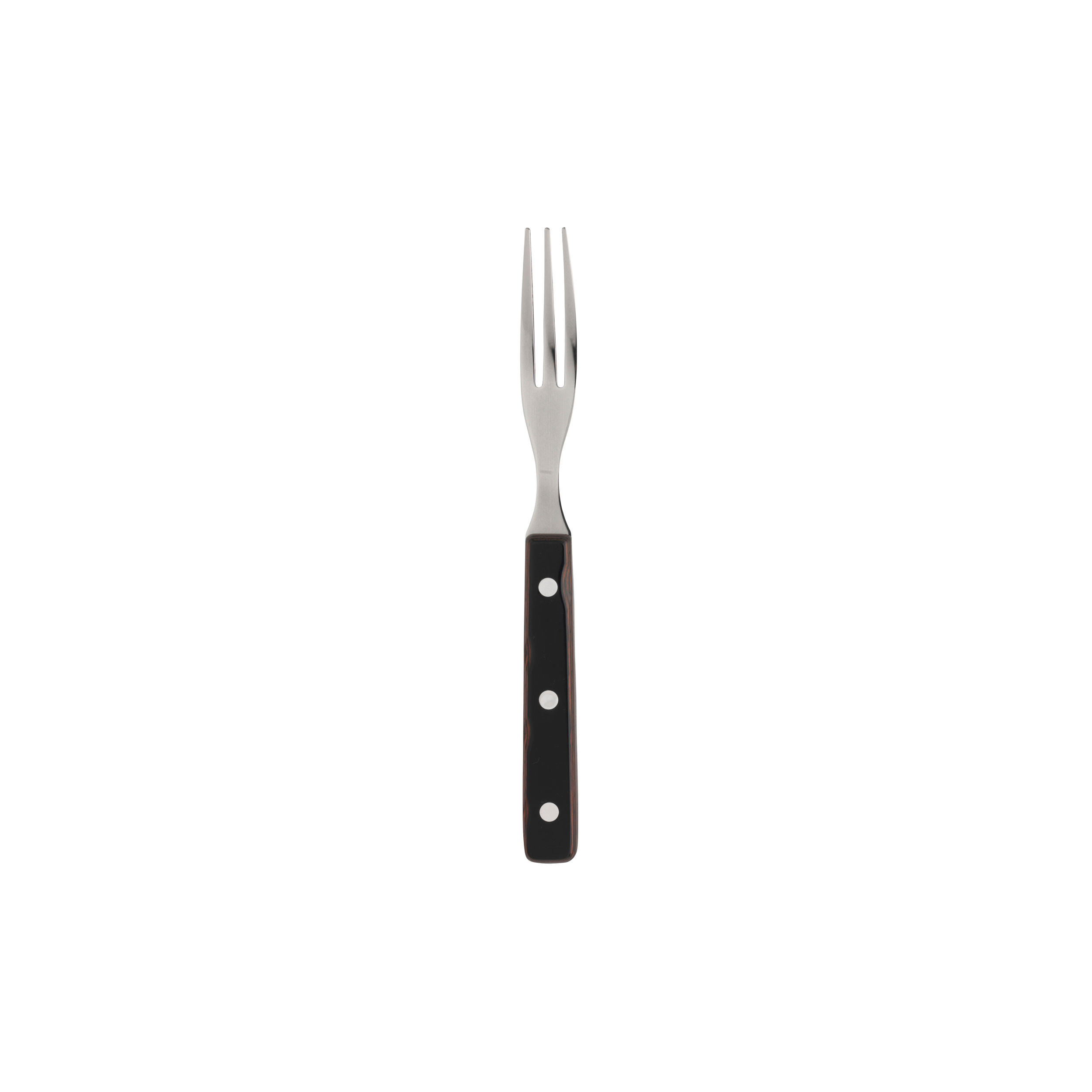 STEAKGABEL Old Farmer Classic, Holzlaminat, 18/8 Edelstahl, 19.7 cm - Braun, Metall - GENSE