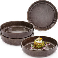 PASTASCHALEN SET KAIRO GRAPHIT - 4 teilig aus Steingut - Braun, Keramik (26.5cm) - Sänger