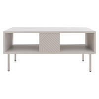 COUCHTISCH Art Deco Cashmere - Kaschmir, Holzwerkstoff/Metall (55/100/46cm) - MIRJAN24