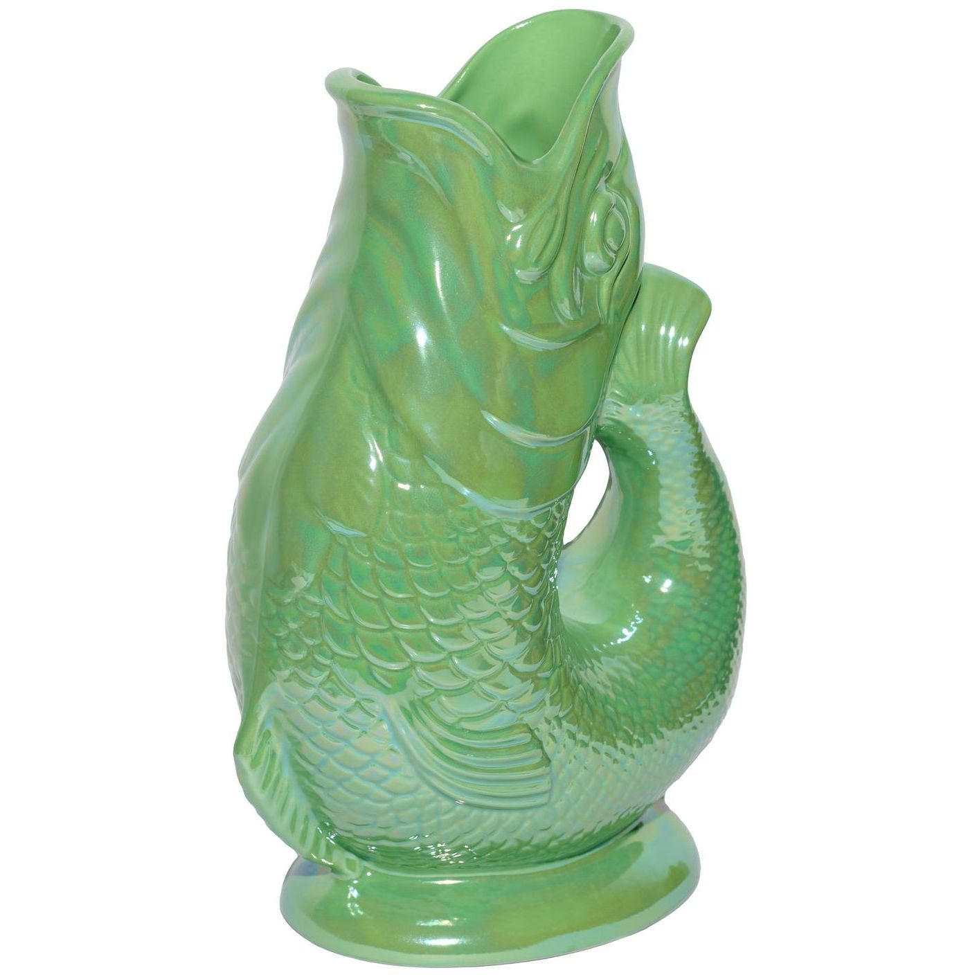 KARAFFE mit „Gluck-Gluck“-Geräusch 27,5/17/9,5 cm - Hellgrün, Keramik (1.2L) - Gluckigluck