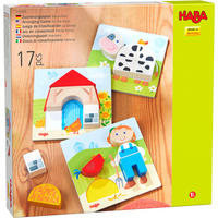 ZUORDNUNGSSPIEL Bauernhof, ab 18 Monaten - Multicolor, Naturmaterialien (27/5.5/37cm) - Haba
