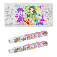 2XAUSMALTISCHDECKE - Multicolor, Papier (38/4/4cm) - Relaxdays