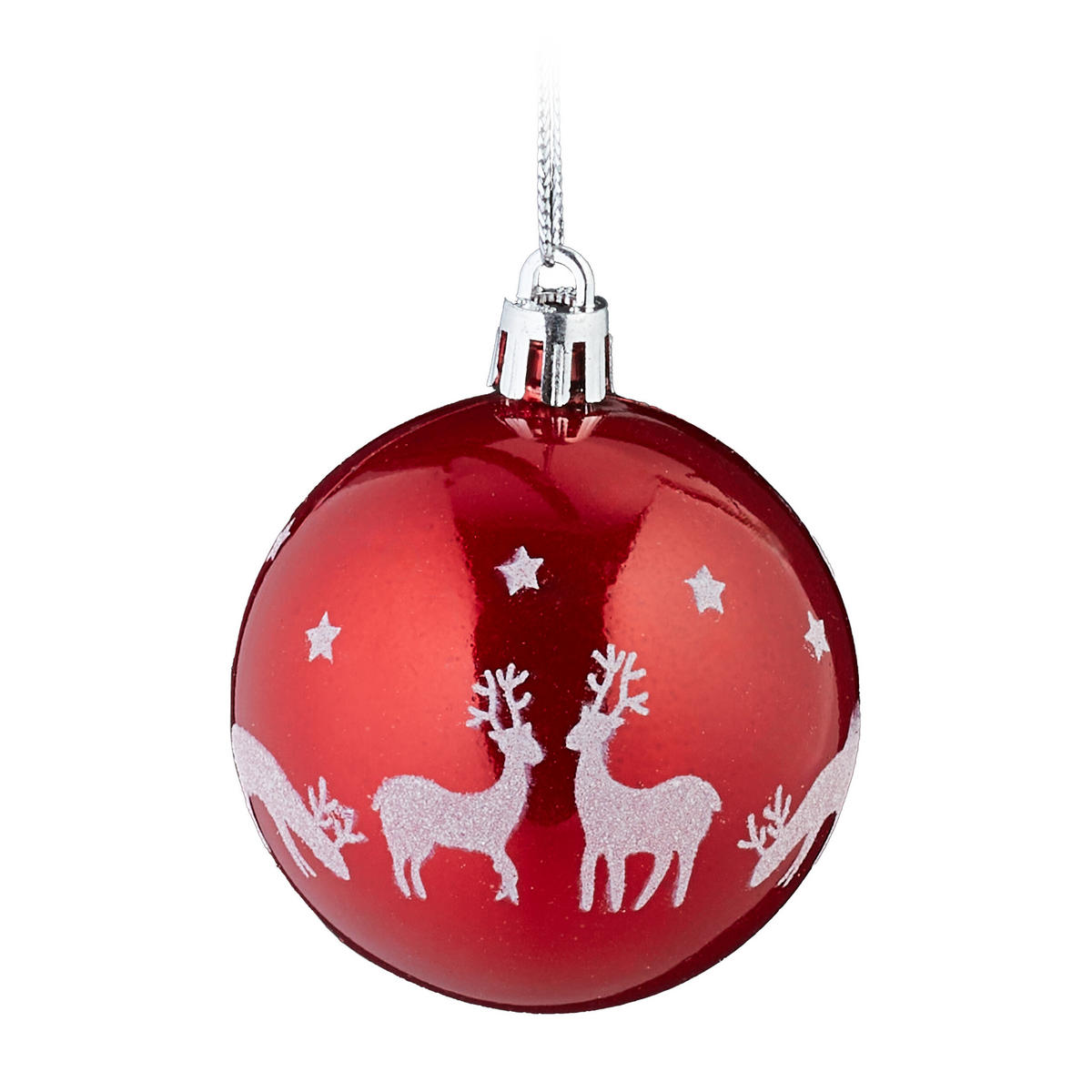 103-TLG.WEIHNACHTSKUGELN-SET - Multicolor, Kunststoff (20/19/2.5cm) - Relaxdays