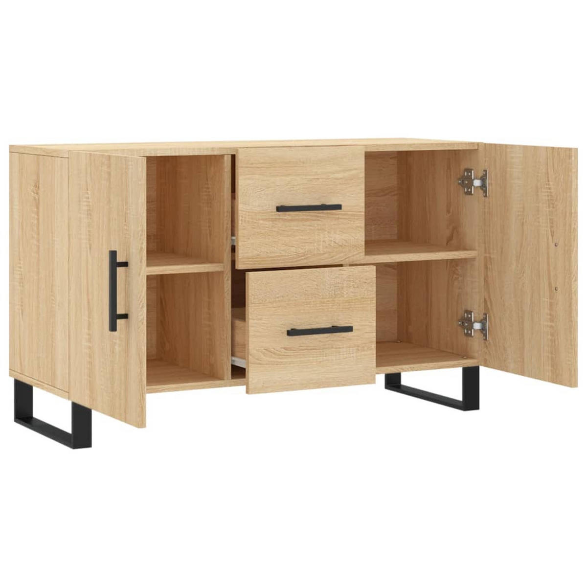 SIDEBOARD Stanley 100/36/60 cm - Braun, Holzwerkstoff (100/60/36cm) - Nettlife