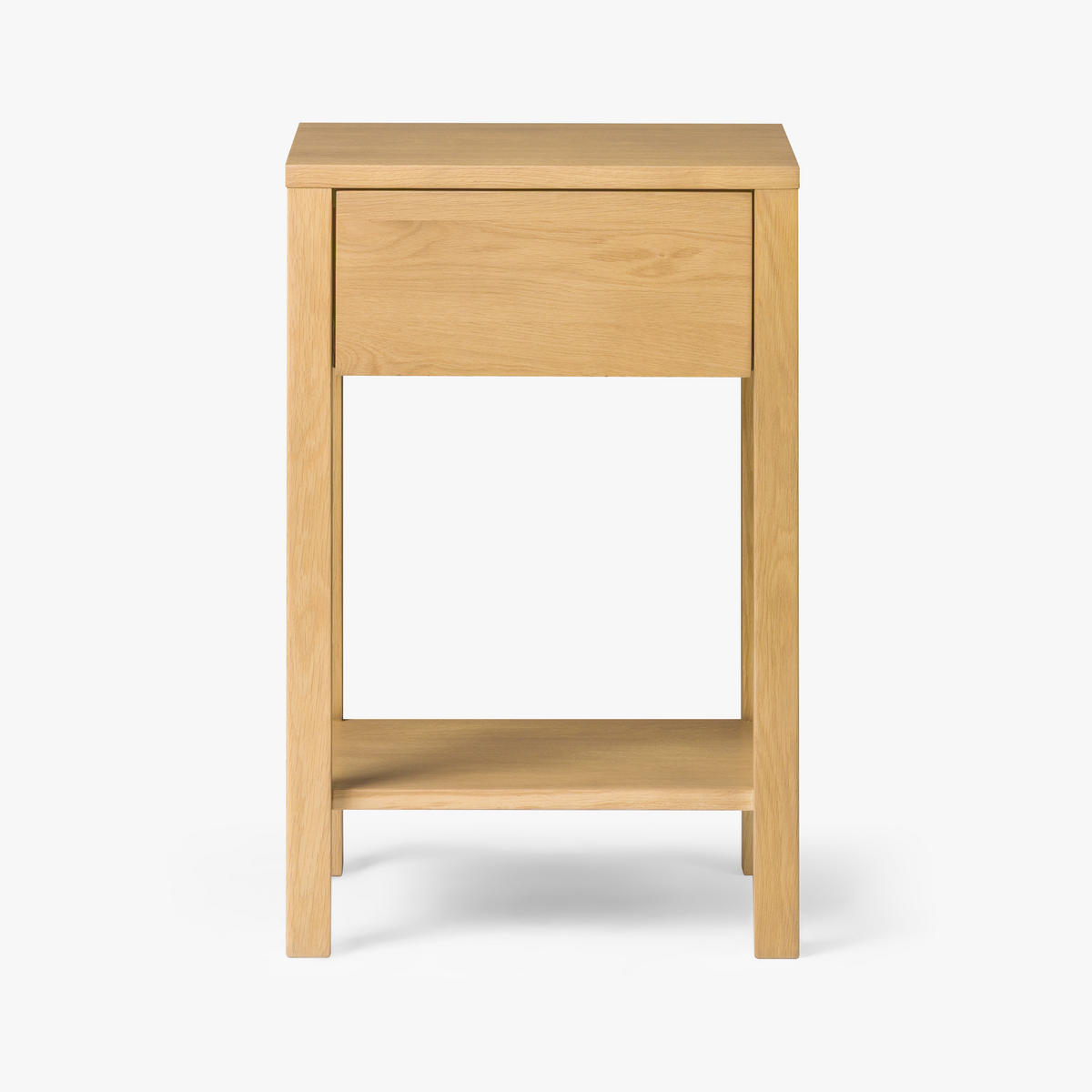 NACHTTISCH Tommy, Eiche, 35/40/57 cm - Beige, Holz (40/61/35cm) - WOODEK