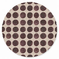 KOBERCE - Bodky - Vzor - Hnedý - 150x150 cm - tmavohnedá, textil/plast (150/0.4cm) - OnlyWow