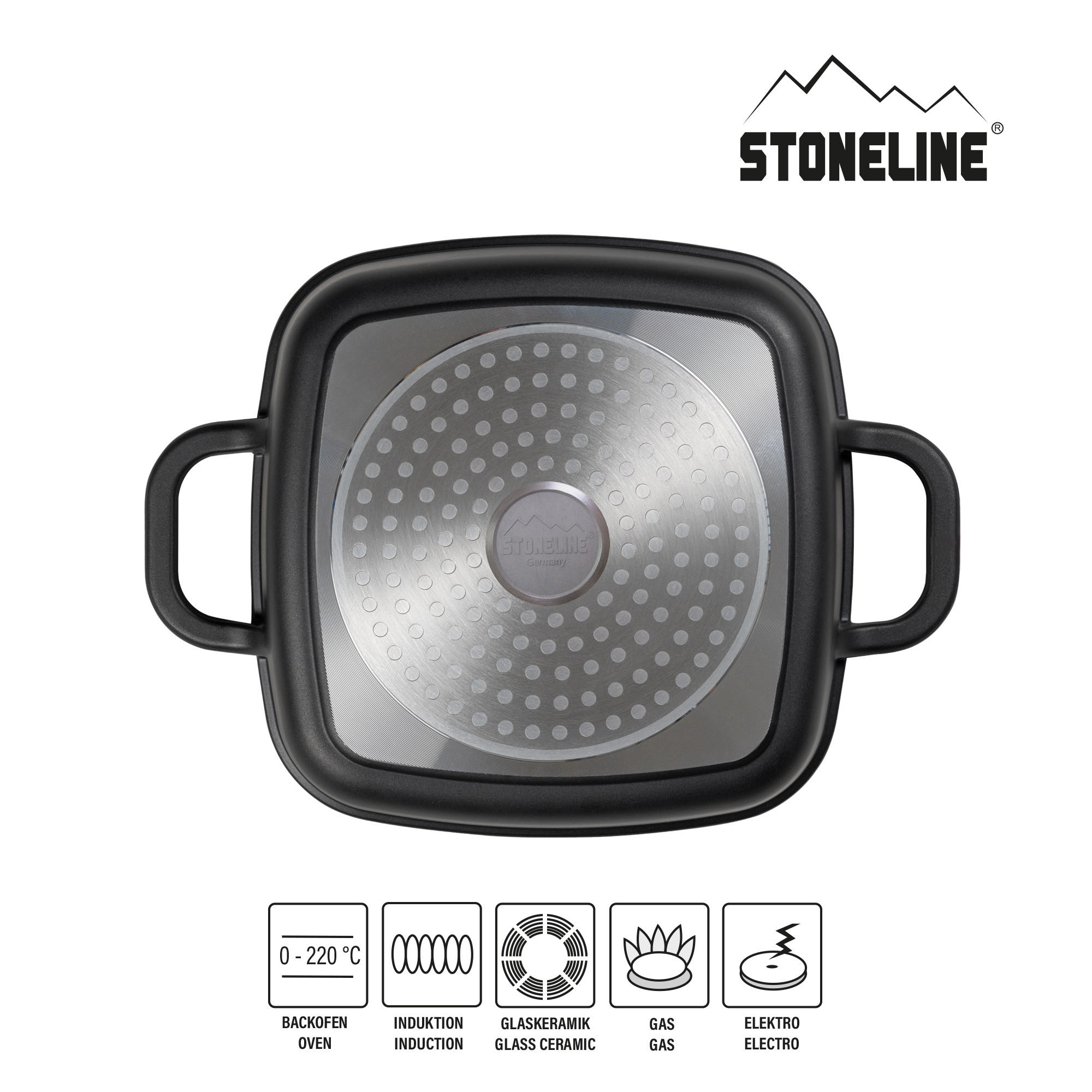 SERVIERPFANNE - Roségold, Metall (20cm) - Stoneline