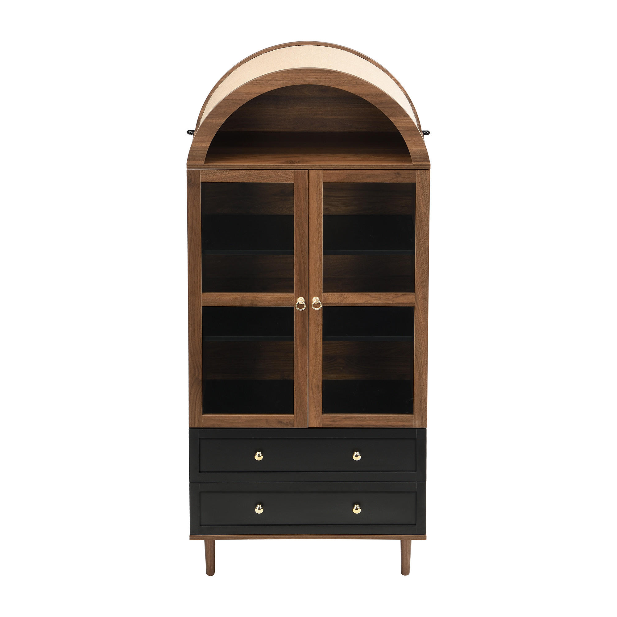 SIDEBOARD Walnussfarben 70/38/168 cm - Walnussfarben, Holzwerkstoff (70/168/38cm) - PANGIVO