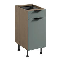 UNTERSCHRANK D40S1 P/L – Sorento Grün – Grün / Eiche - Eichefarben/Grün, Holzwerkstoff (40/87/52cm) - ROYAL24_MARKT