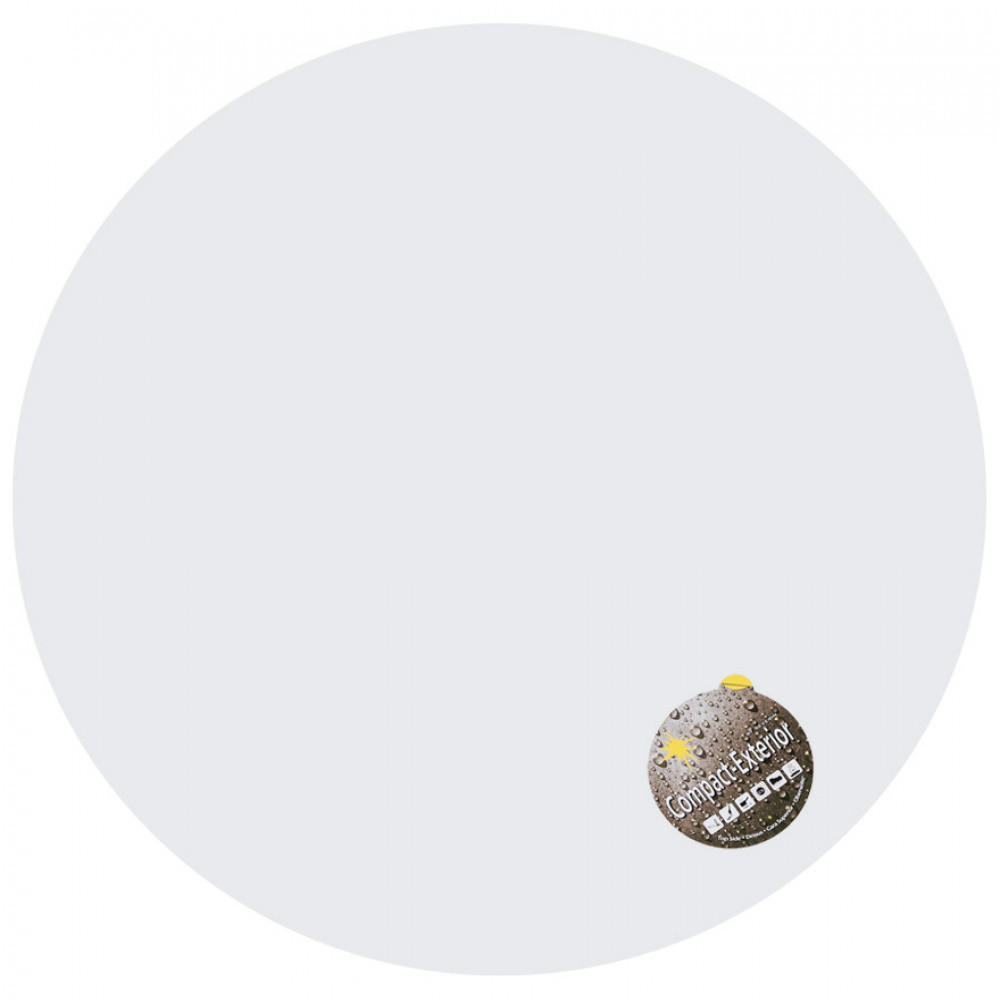 TISCHPLATTE Weiß Ø 68 cm - Weiß, Kunststoff (68/3/68cm) - AlterEgo