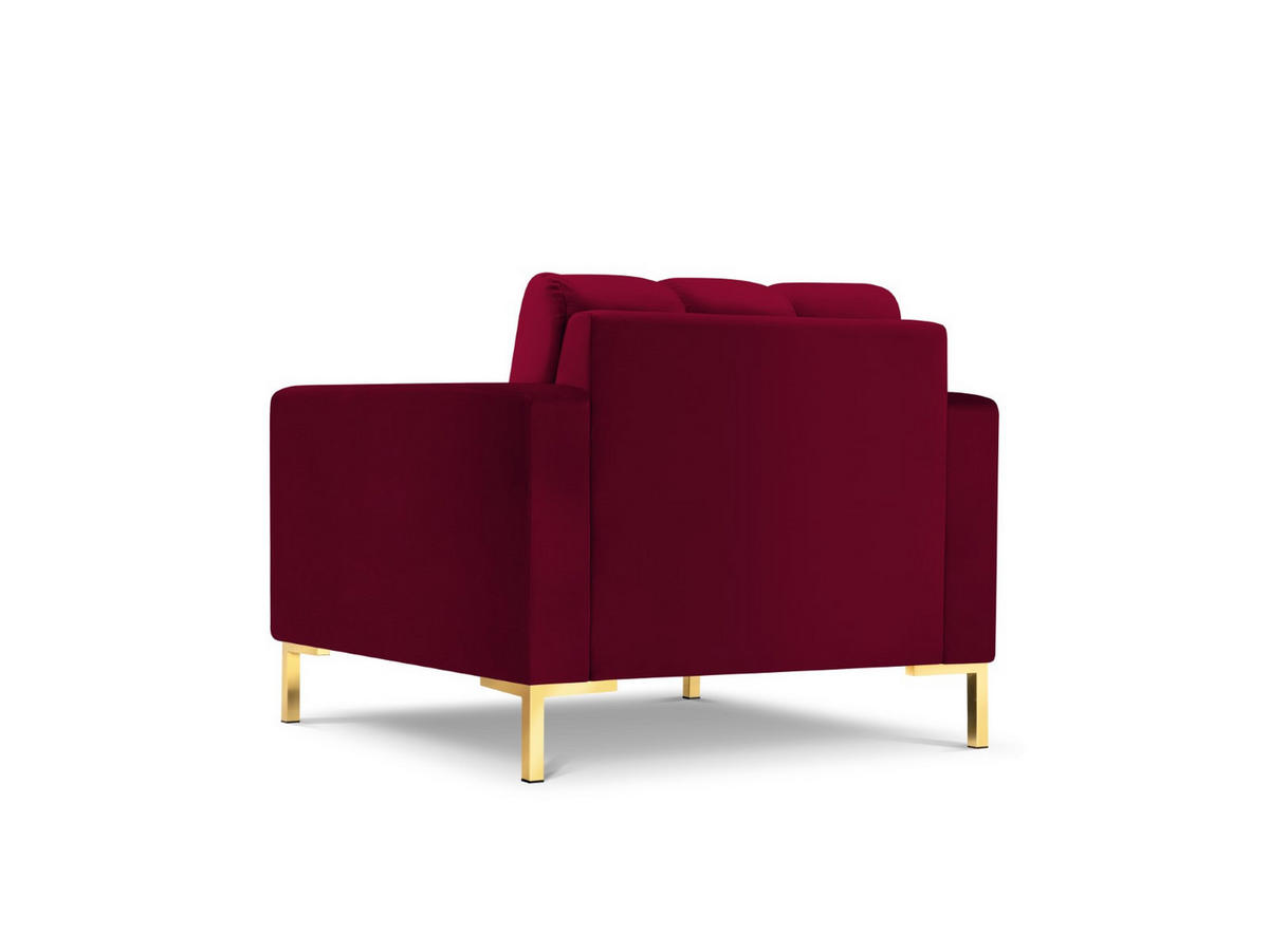 SESSEL Mamaia aus Samt rot - Rot, Textil (92/75/87cm) - Micadoni