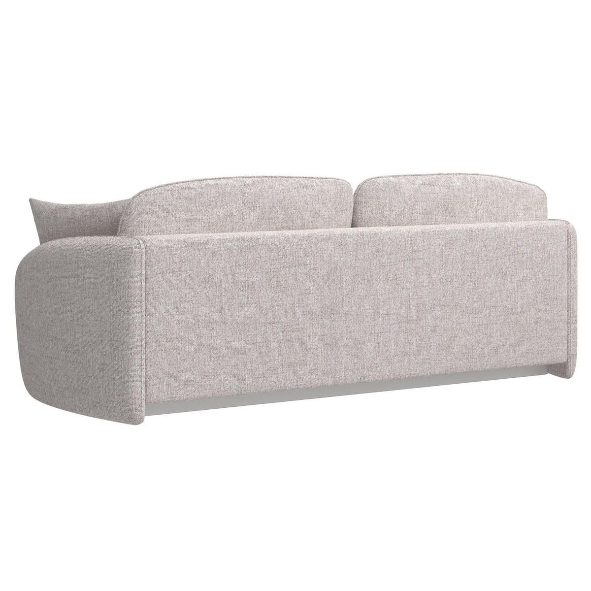 3-SITZER-SOFA Savoy Hellbeige mit Schlaffunktion - Ecru/Schwarz, Kunststoff/Textil (254/96/105cm) - Selsey