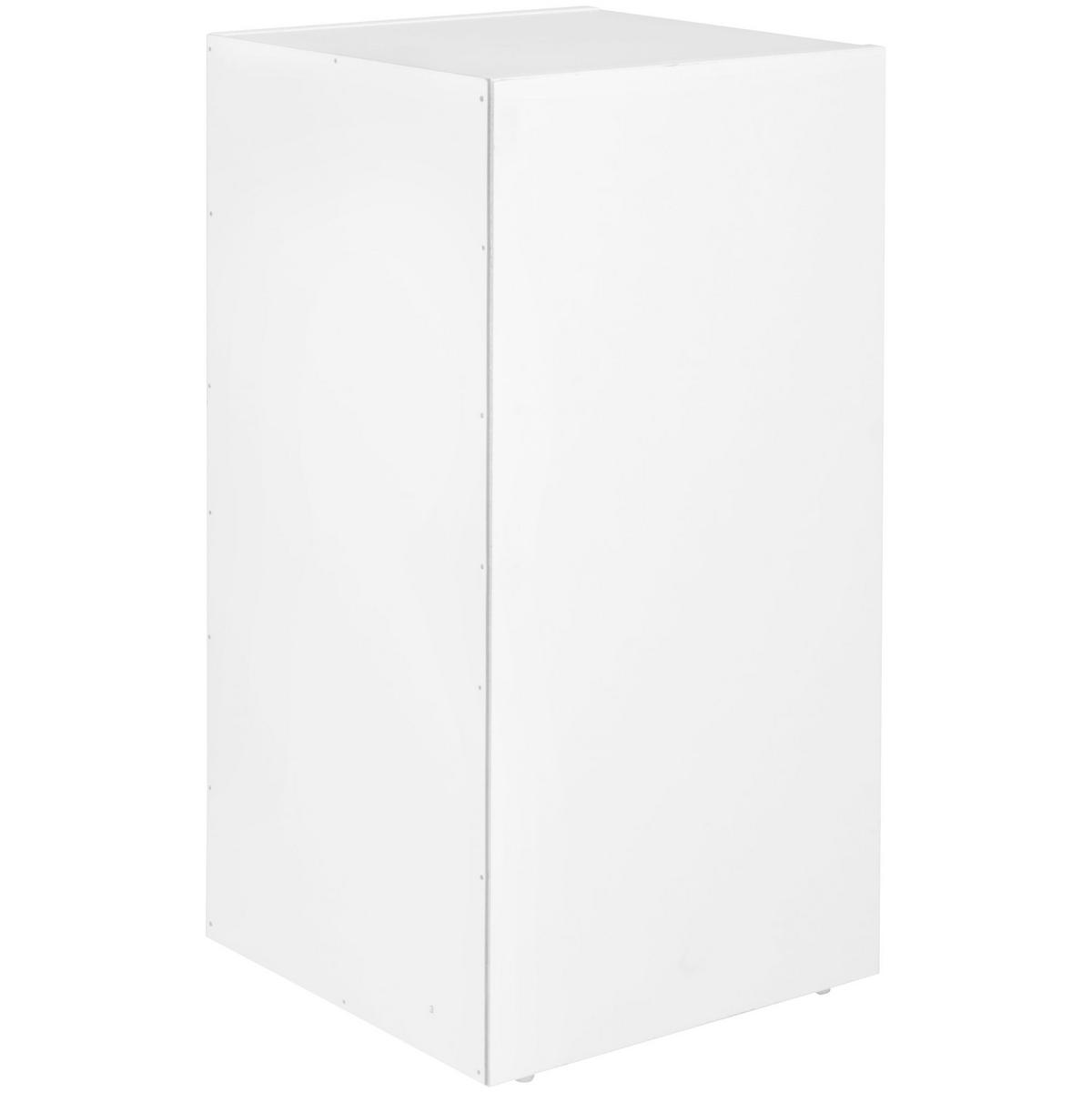 REGAL Melamin 2 Fächer Kompakt CERVINO, Weiß 30x30x60 cm - Weiß, Holz (30/60/30cm) - KADIMA DESIGN