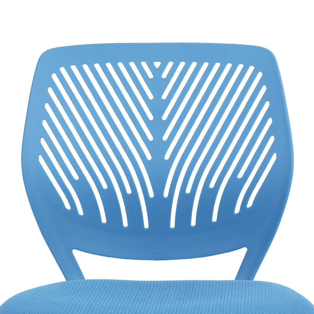 DREHSTUHL Blau - Blau/Weiß, Metall (38/87/39cm) - Urban Meuble