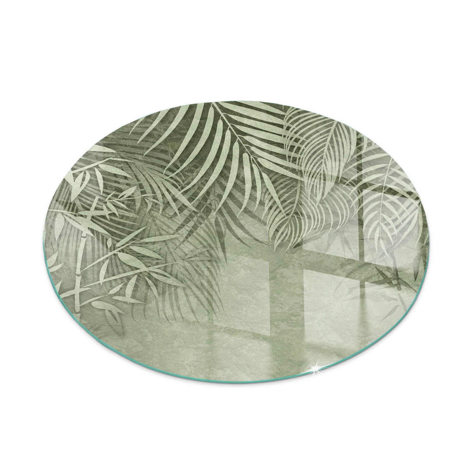 ArtPrintCave Glasplatte Grün 90x90x0.4 cm