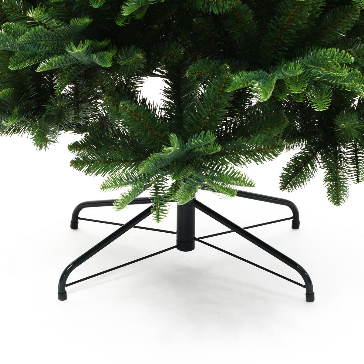 KÜNSTLICHER Weihnachtsbaum 185 cm, Tannen-Optik, 1499 PE/PVC-Spitzen - Grün, Kunststoff (92/185cm) - Hometopia