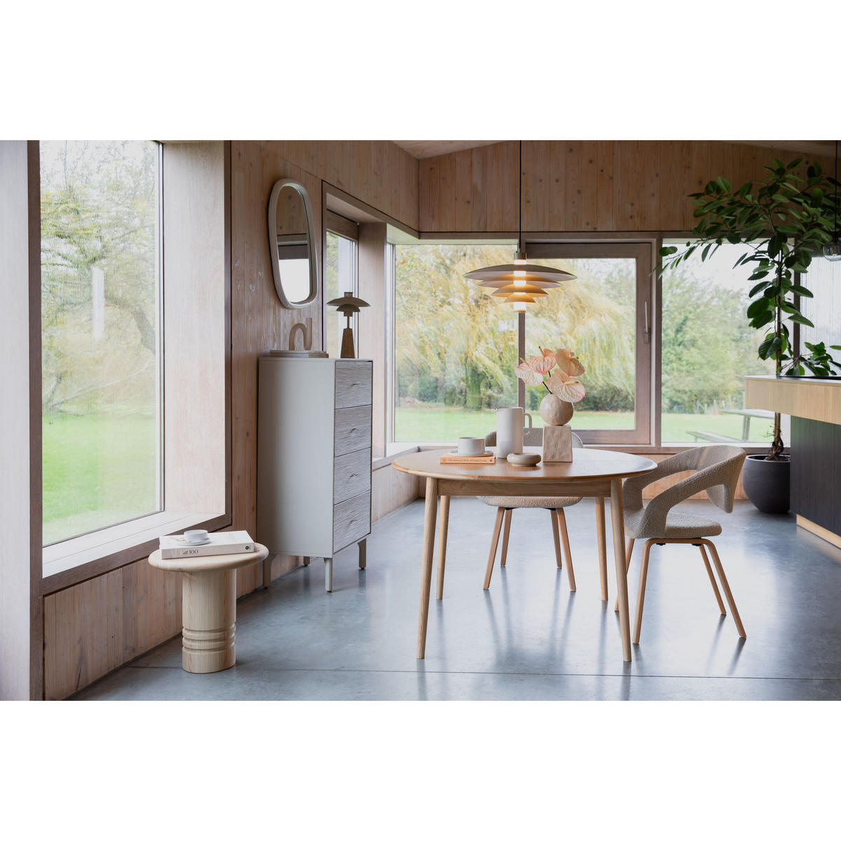 ESSZIMMERSTUHL Flexback Beige - 2 er Set - Beige, Holz (64/79/57cm) - Zuiver