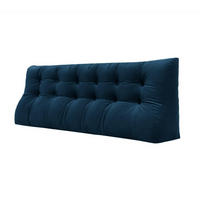 RÜCKENKISSEN Körperkontur Samtlook Blau 180 cm - Blau, Textil (55/180cm) - Vercart