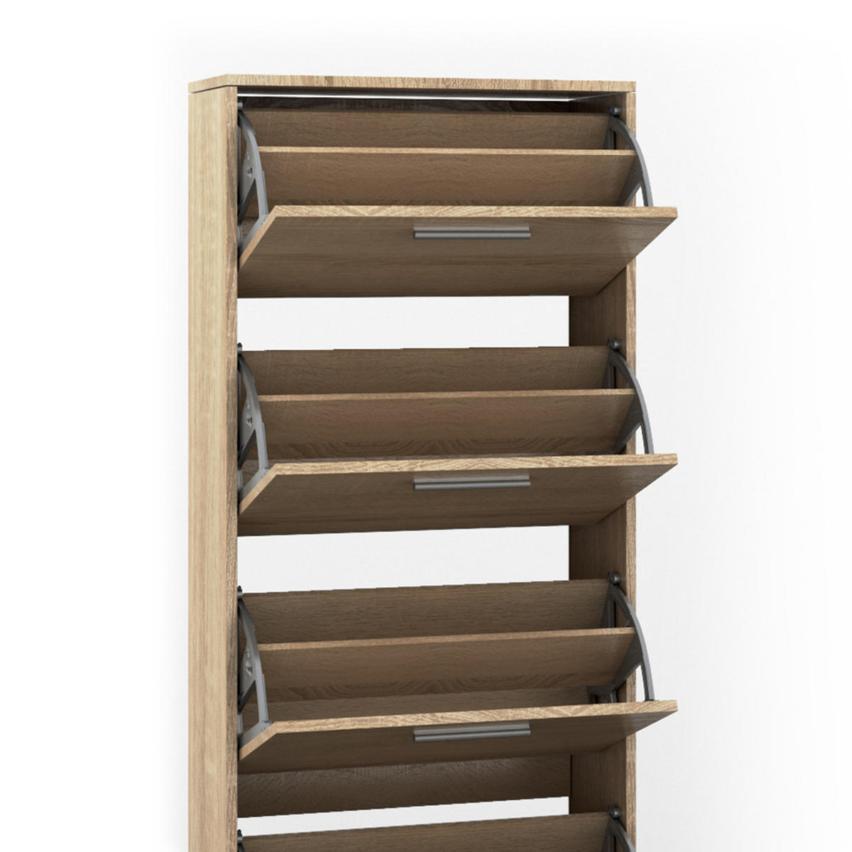 SCHUHKIPPER Gizmo Sonoma 59 x 169.5 cm - Braun/Sonoma Eiche, Holzwerkstoff (59/169.5/22cm) - Vicco