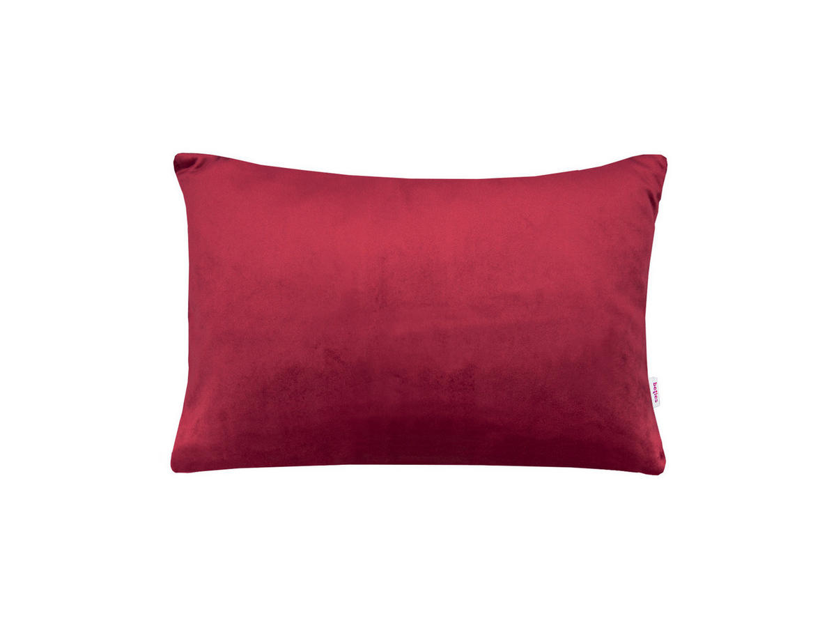 KISSENHÜLLE Samt&Sonders karmin-rot 25/35 cm - Rot, Textil (25/35cm) - beties Heimtextil