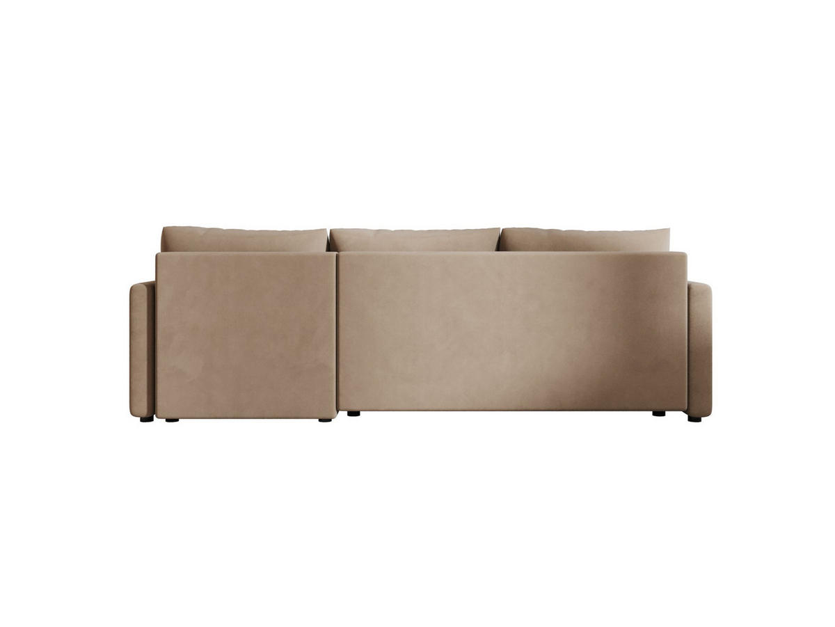 ECKSOFA MOS L BIS Itaka 48 Rechts mit Schlaffunktion - Braun, Textil (220/143cm) - Bedante